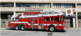 Ladder 1 in Front of Central Fire Station