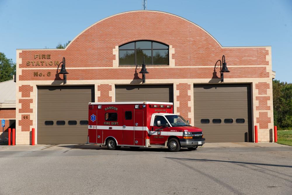 Rescue 4 in Front of Station 5