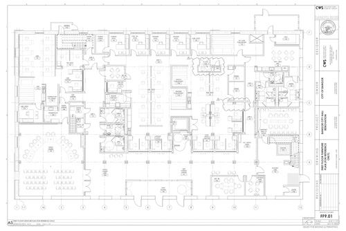 City Hall - First Floor Layout Plan Image