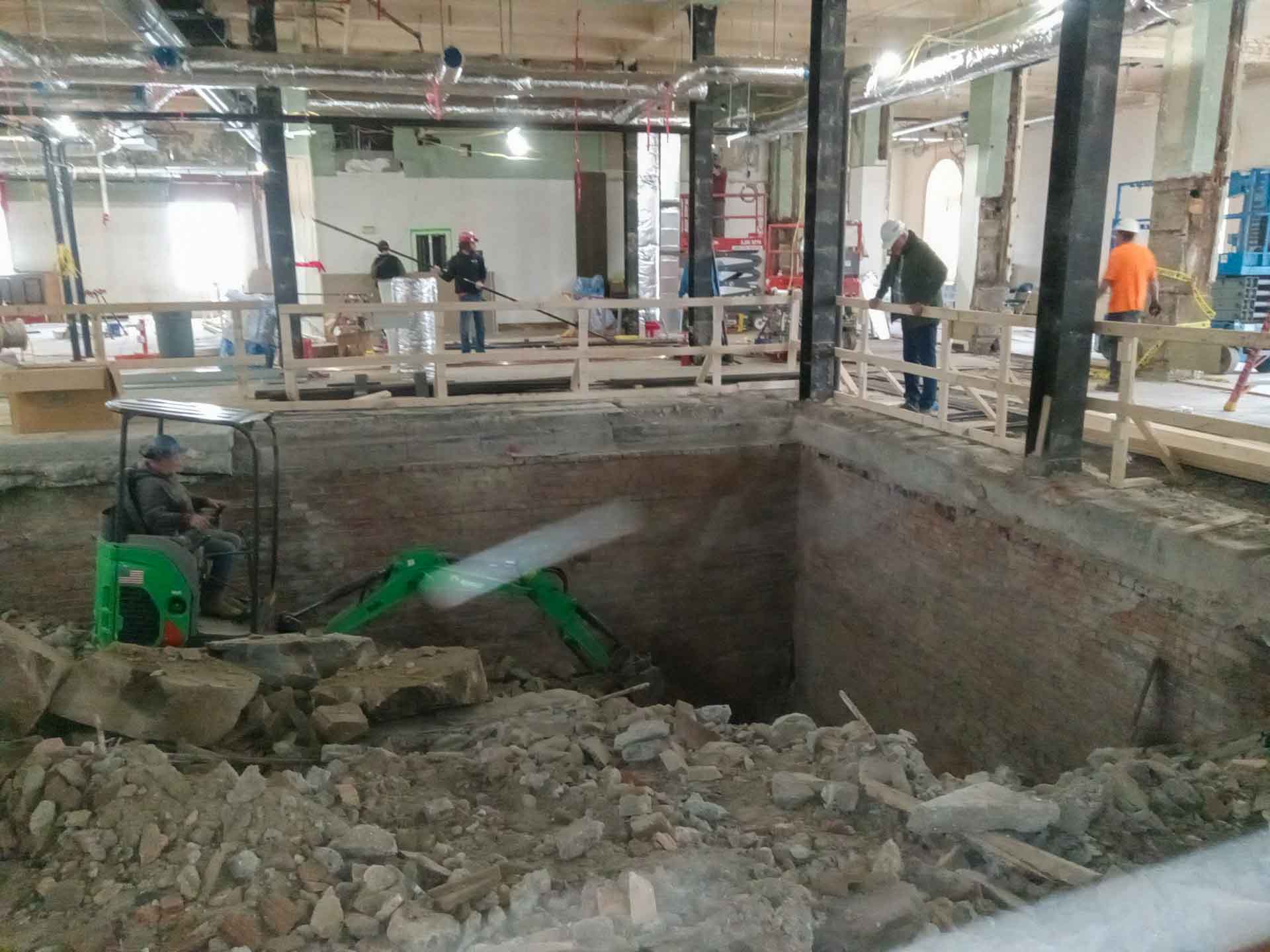 First Floor Elevator Excavation