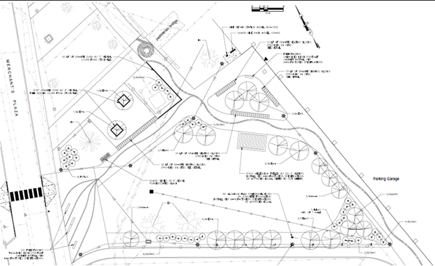 Line drawing Pickering Square